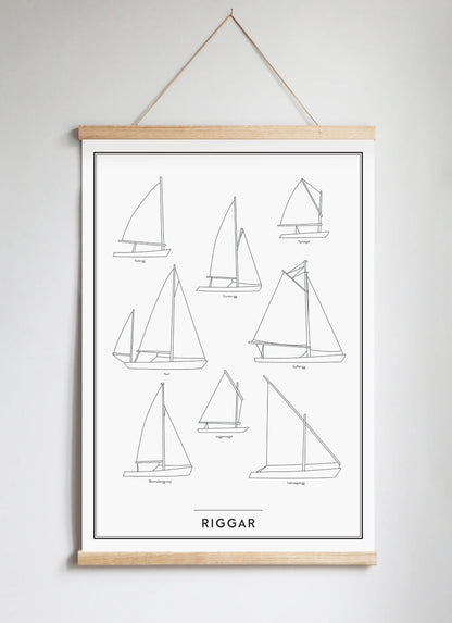 Posterhängare i ek