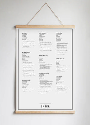 Posterhängare i ek White