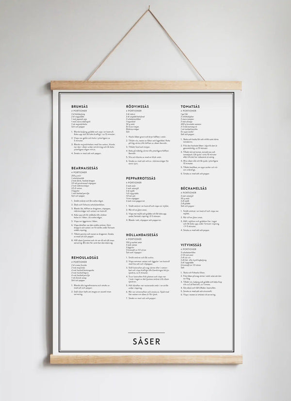 Posterhängare i ek White
