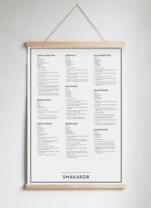 Posterhängare i ek