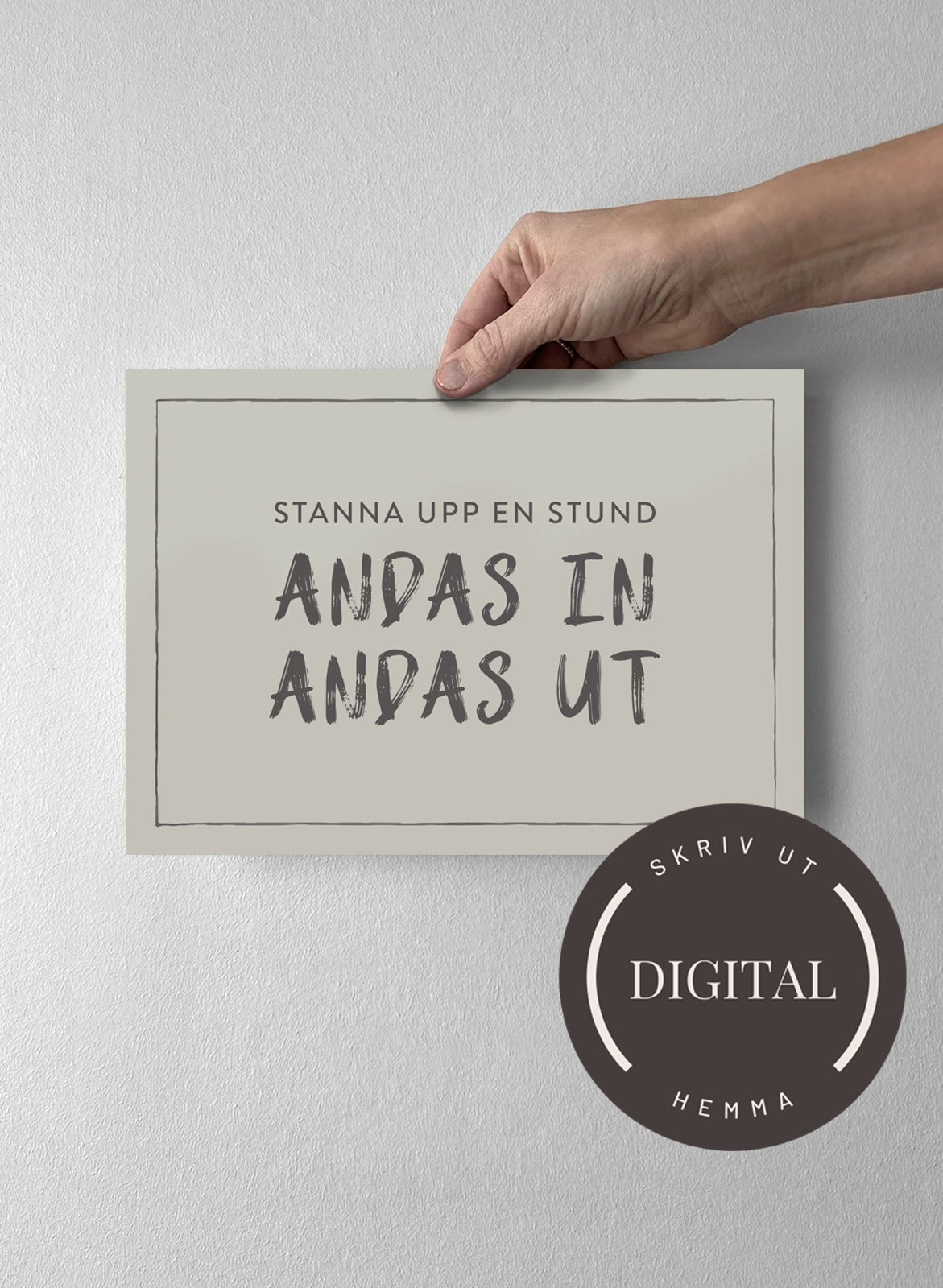 21 x 30 cm - DIGITAL - Skriv ut hemma Pearl Grey