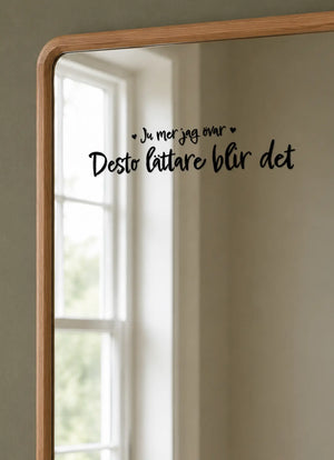 Ju mer jag övar, desto lättare blir det