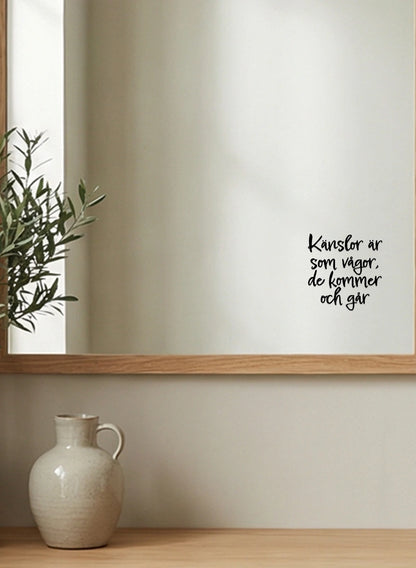 Sticker - Känslor är som vågor