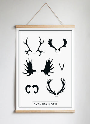 Posterhängare i ek