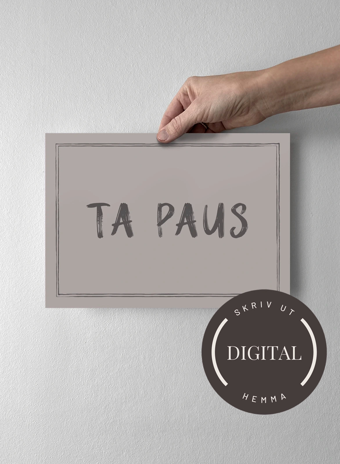 21 x 30 cm - DIGITAL - Skriv ut hemma Misty Blush