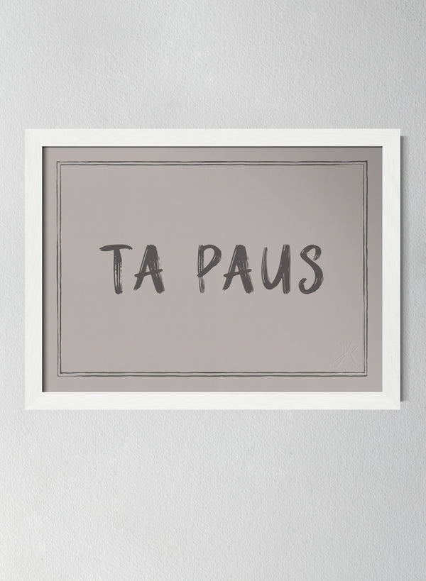 Vit träram Misty Blush