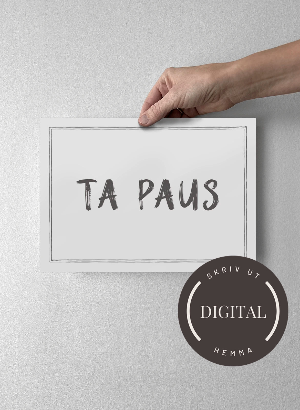 21 x 30 cm - DIGITAL - Skriv ut hemma Off-white