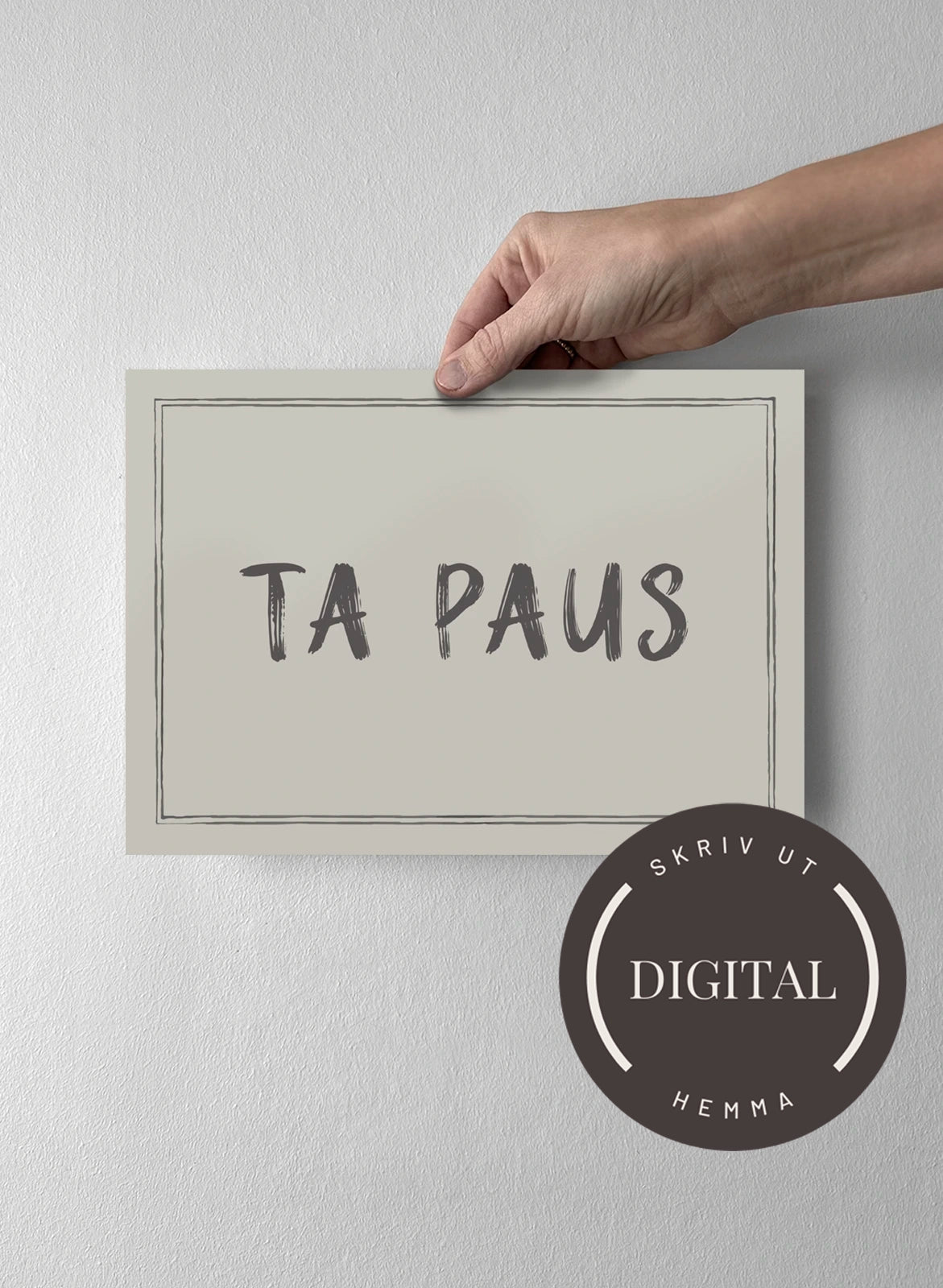 21 x 30 cm - DIGITAL - Skriv ut hemma Pearl Grey