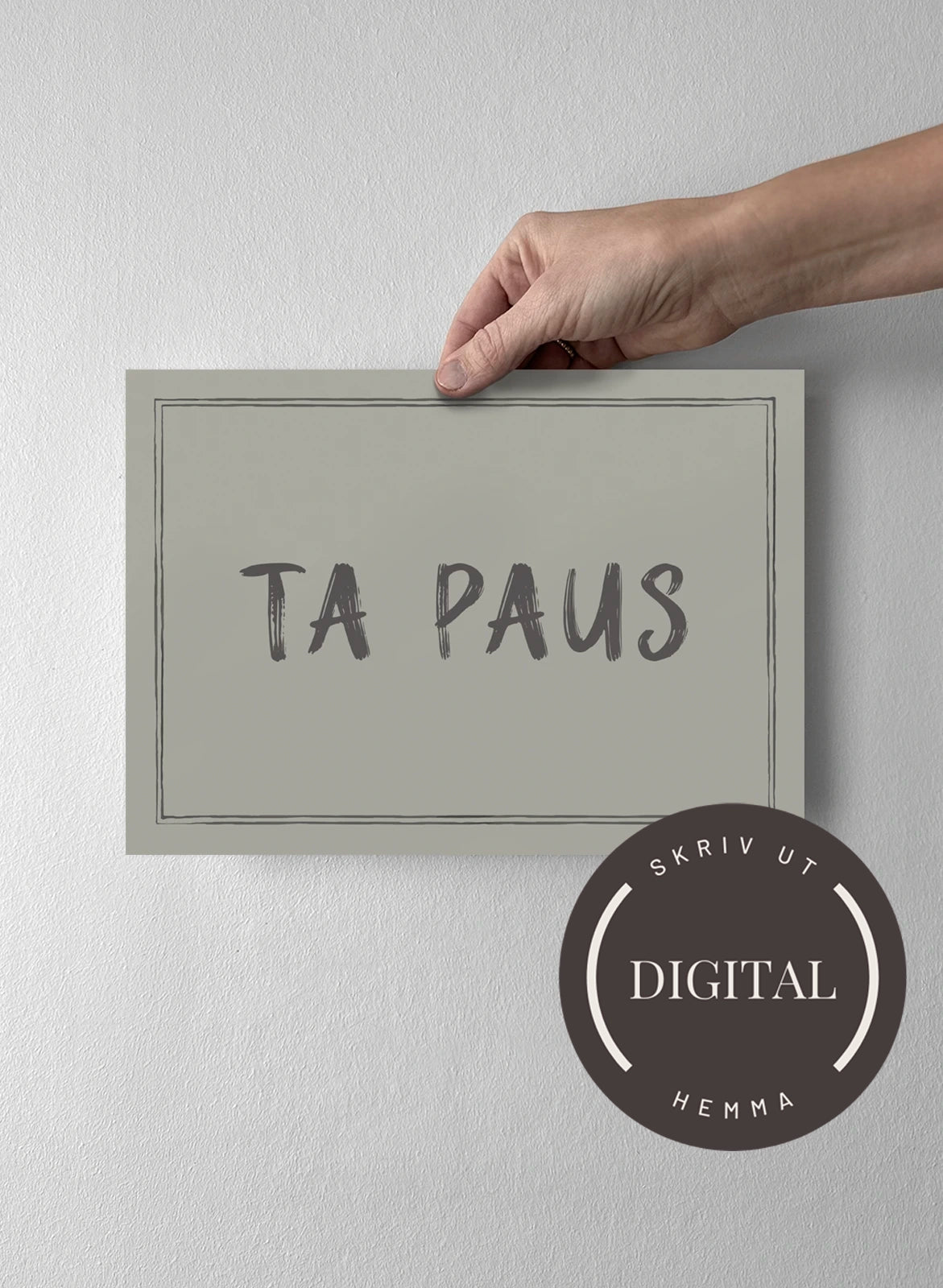21 x 30 cm - DIGITAL - Skriv ut hemma Sandwashed Sage