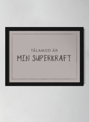 Svart träram Misty Blush