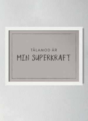 Vit träram Misty Blush