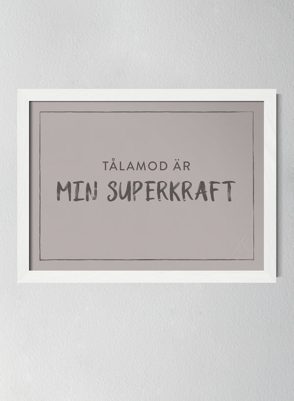 Vit träram Misty Blush