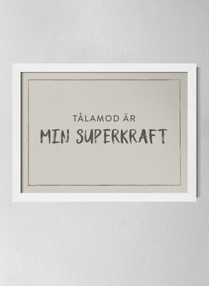 Vit träram Pearl Grey
