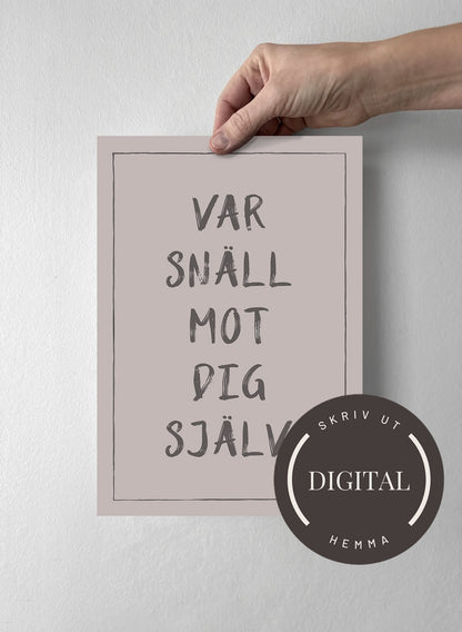 21 x 30 cm - DIGITAL - Skriv ut hemma Misty Blush