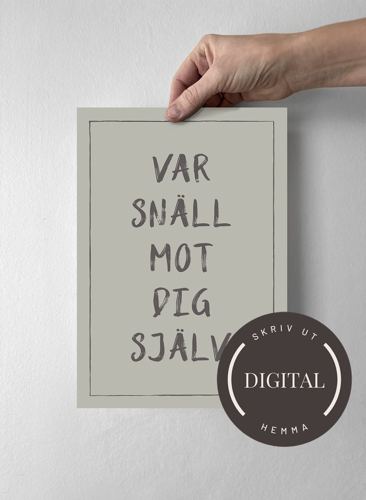 21 x 30 cm - DIGITAL - Skriv ut hemma Sandwashed Sage