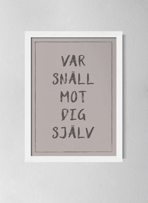 Vit träram Misty Blush