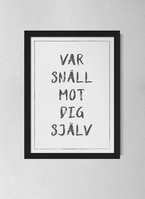 Svart träram Off-white