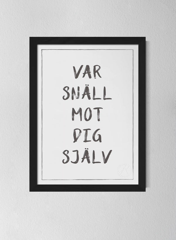 Svart träram Off-white