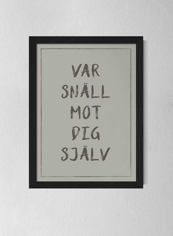 Svart träram Sandwashed Sage