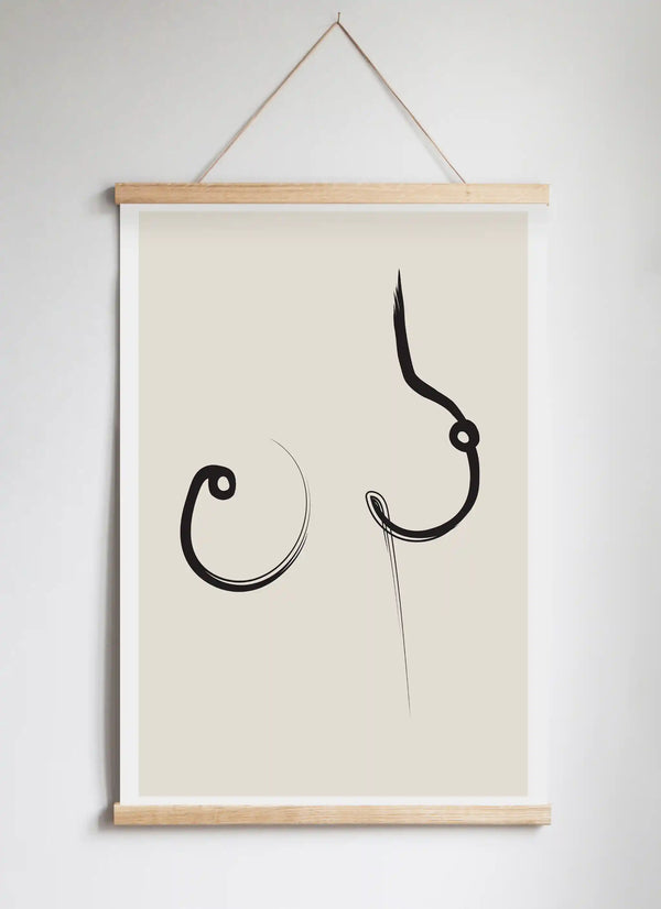 Posterhängare i ek