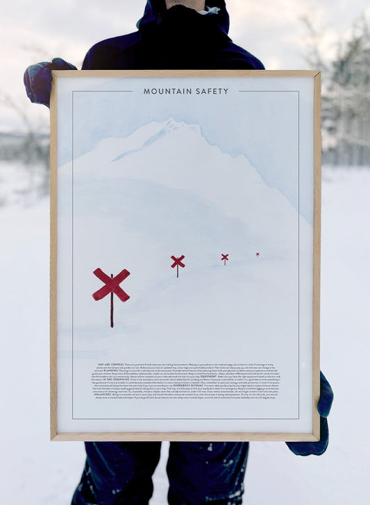 Mountain safety - på engelska - Poster