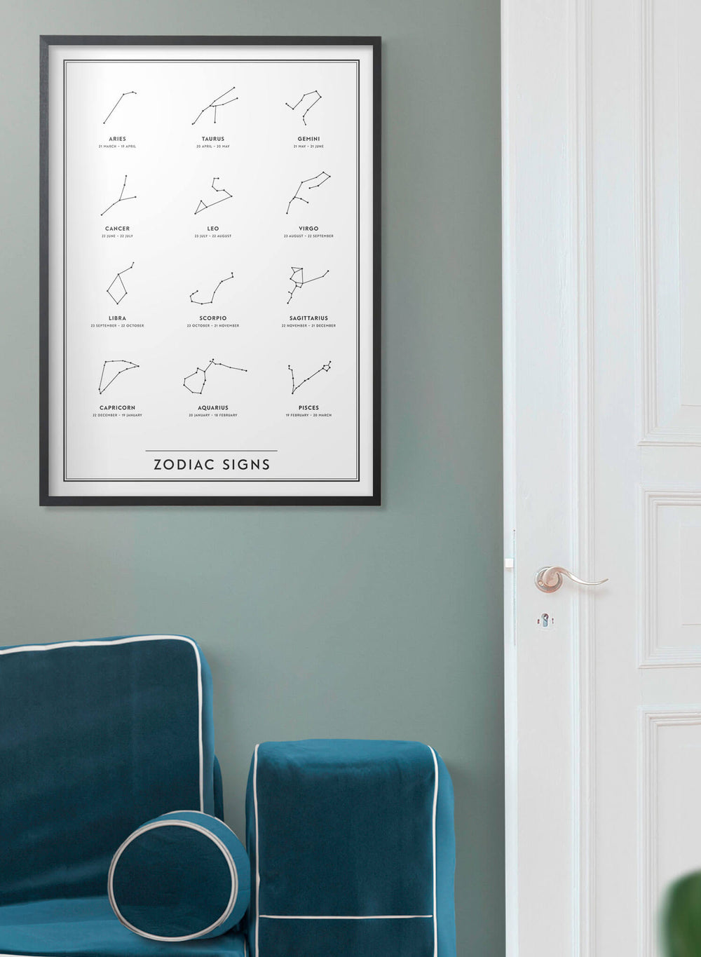 Posterhängare i ek