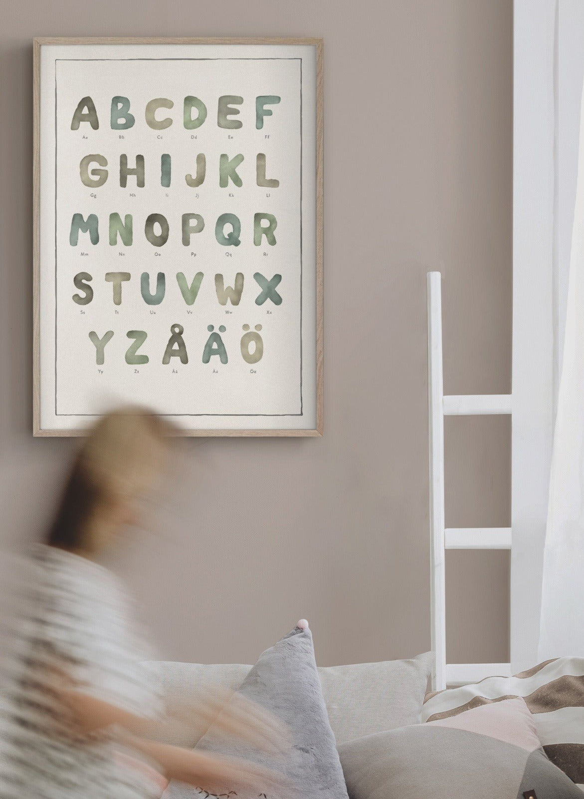 Alfabetet akvarell - Barnposter