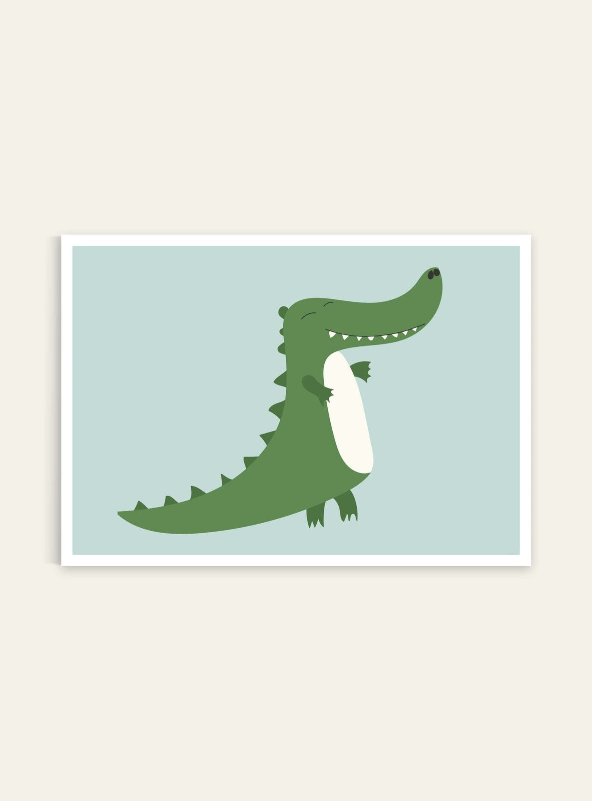 Krokodil - Mini print A5 - Kunskapstavlan