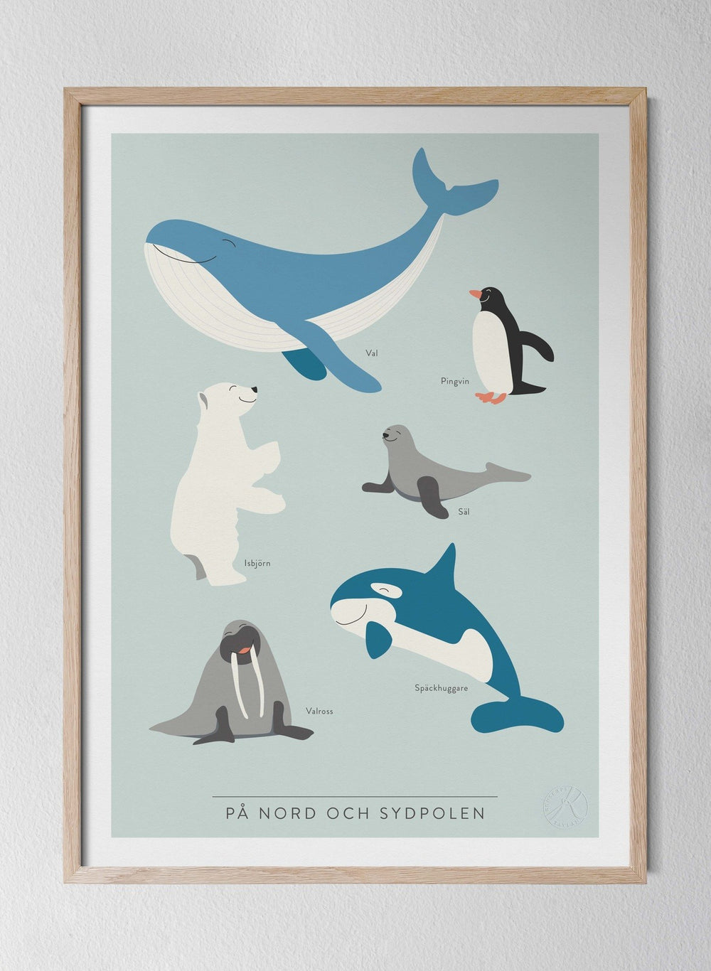 Posterhängare i ek