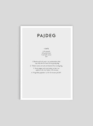 Pajdeg - Mini print A5 - Kunskapstavlan