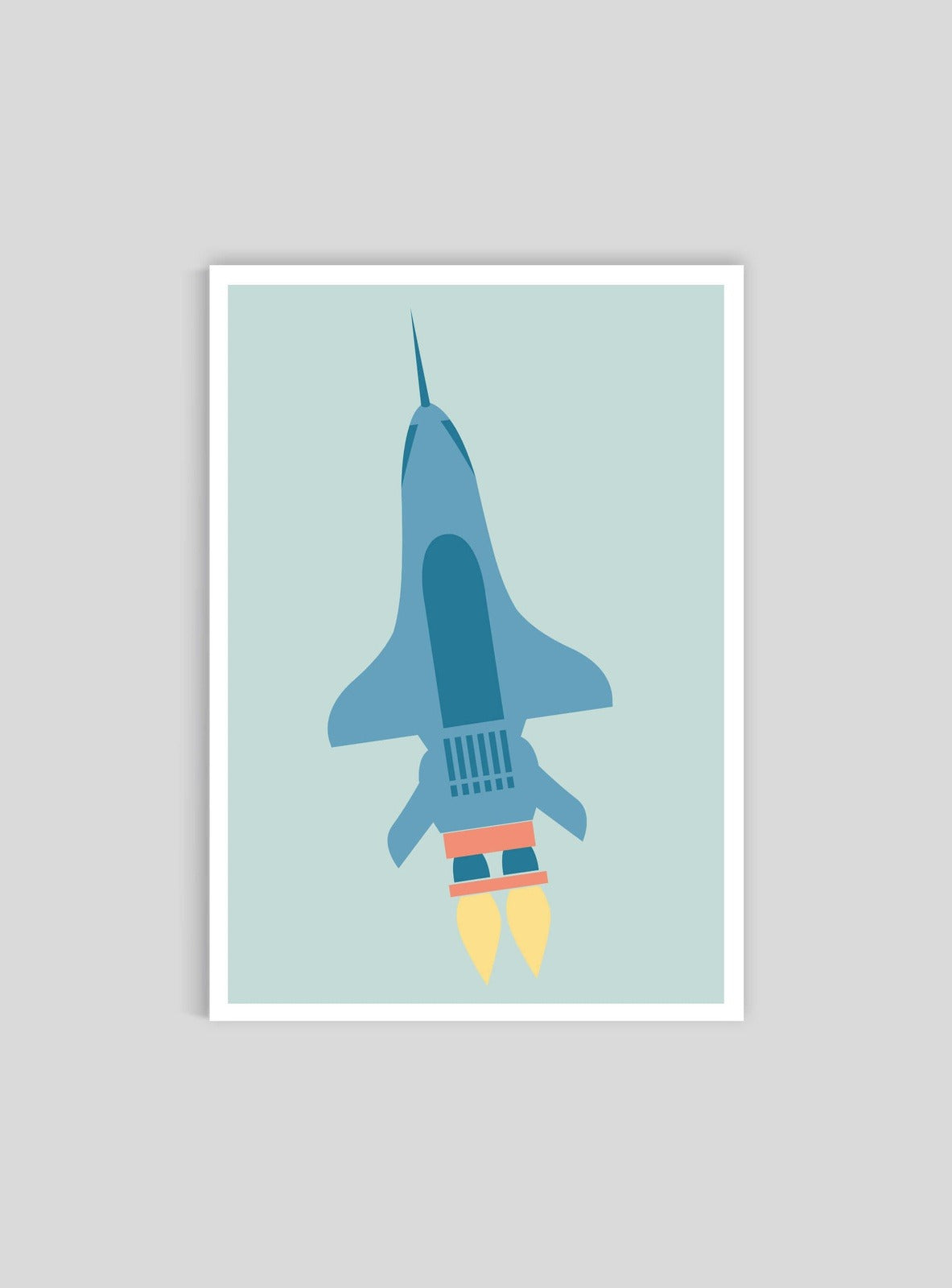 Raket - Mini print A5 - Kunskapstavlan