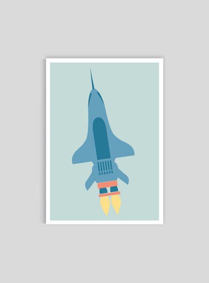 Raket - Mini print A5 - Kunskapstavlan