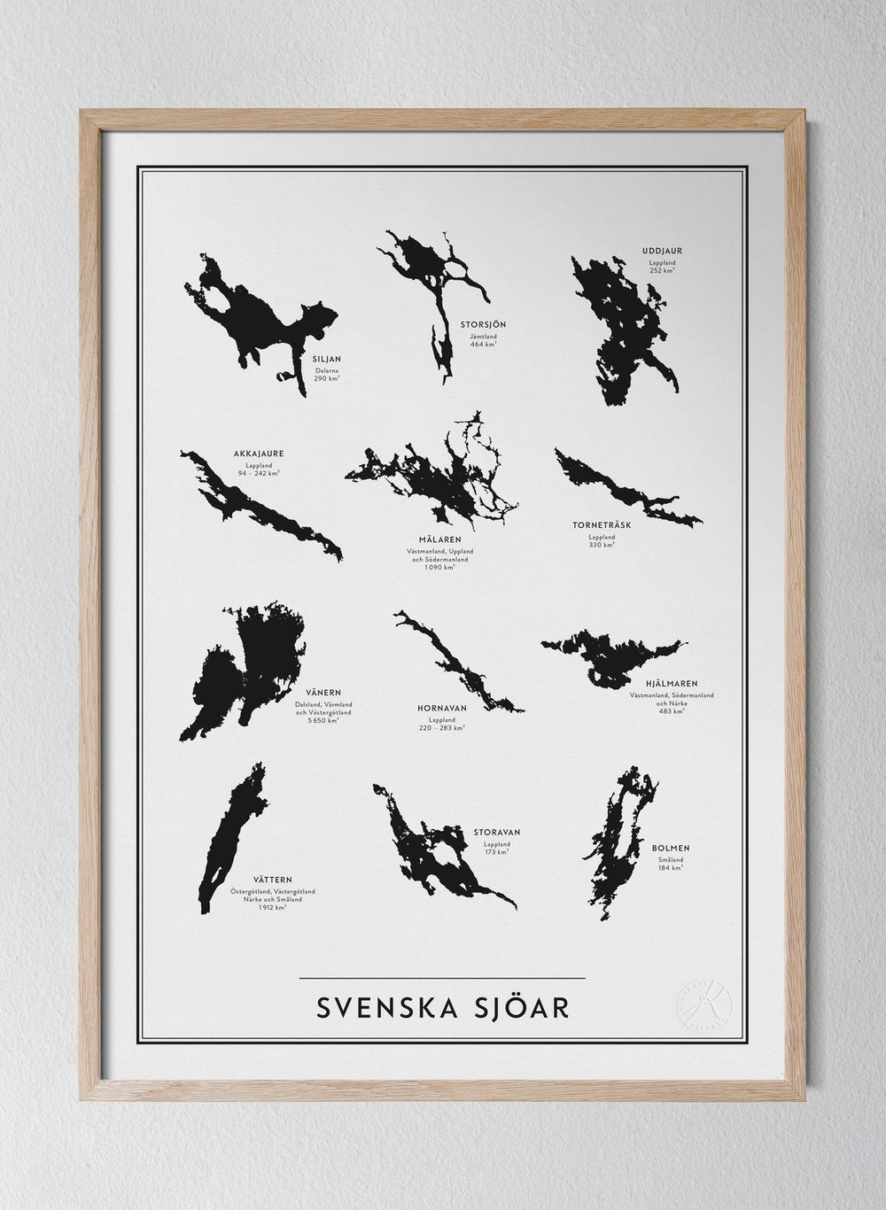 Posterhängare i ek