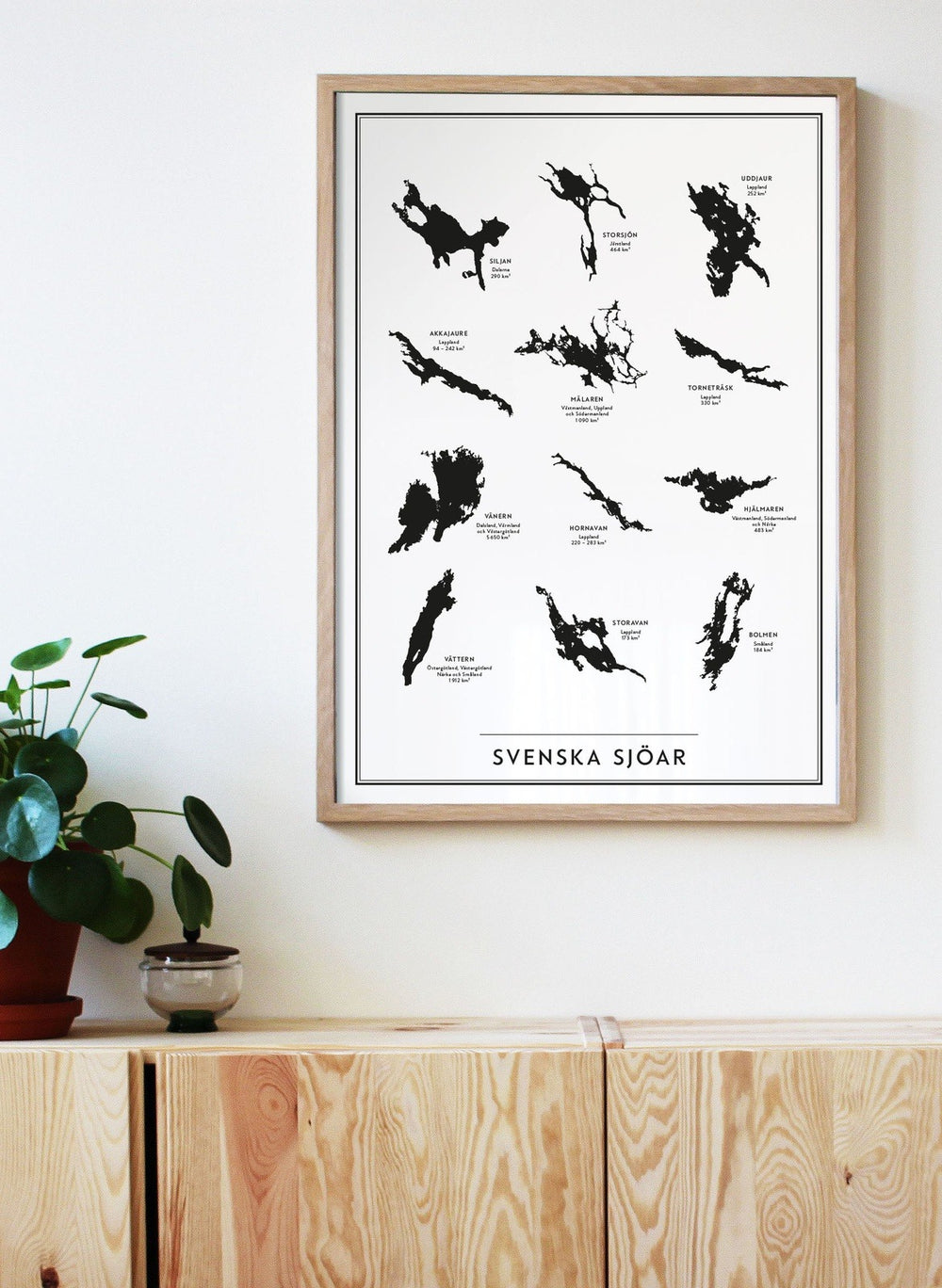Posterhängare i ek
