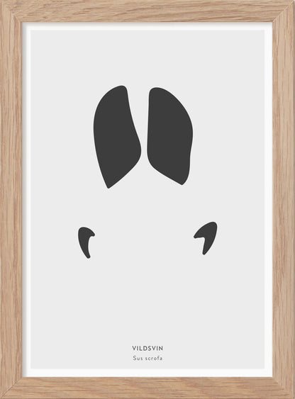 Vildsvinsspår - Mini print A5 - Kunskapstavlan