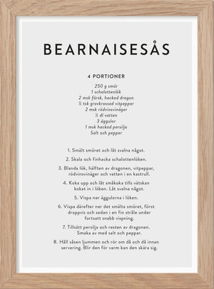 Bearnaisesås - Mini print A5 - Kunskapstavlan