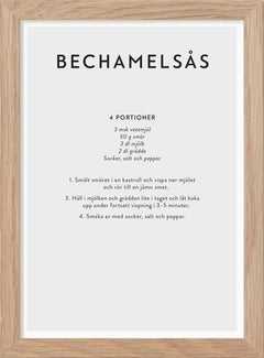 Bechamelsås - Mini print A5 - Kunskapstavlan