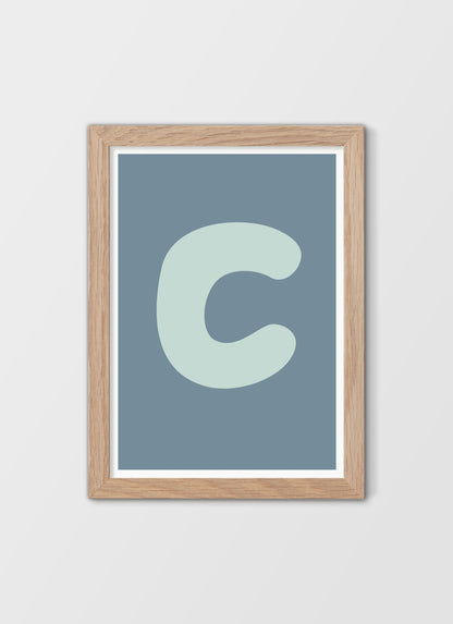 Bokstaven C - Mini print A5 - Kunskapstavlan