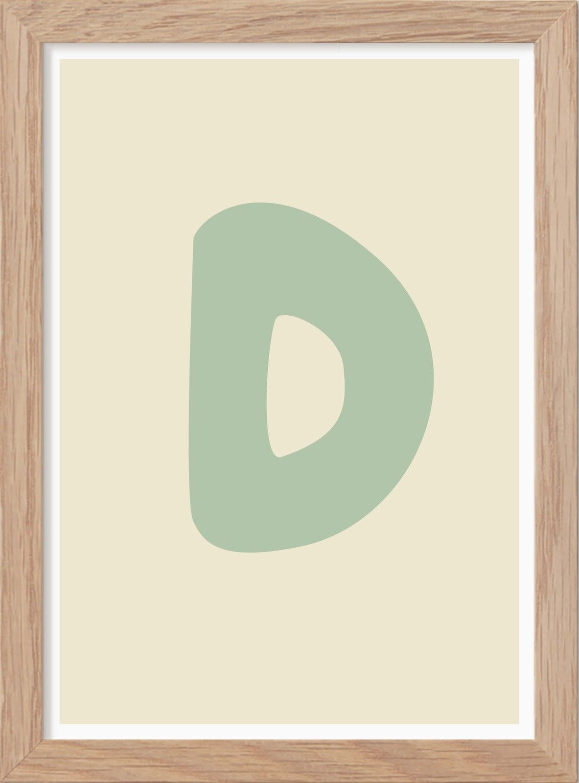 Bokstaven D - Mini print A5 - Kunskapstavlan