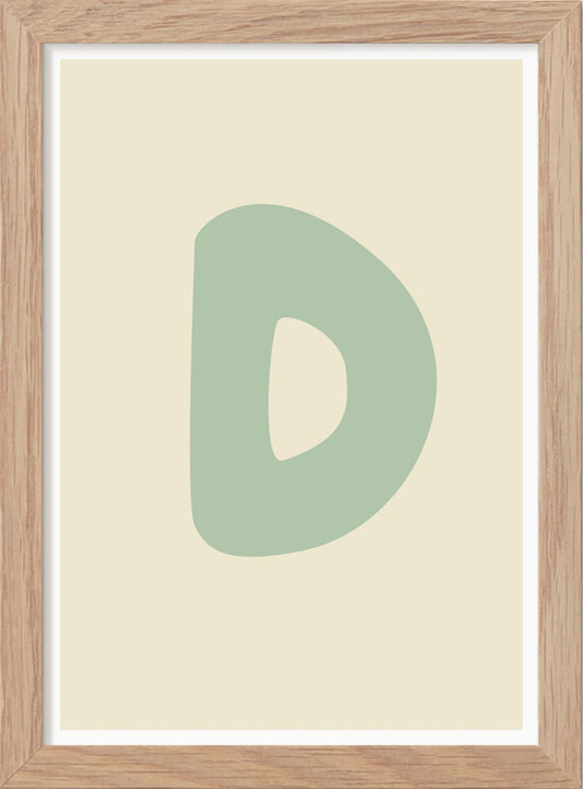 Bokstaven D - Mini print A5 - Kunskapstavlan