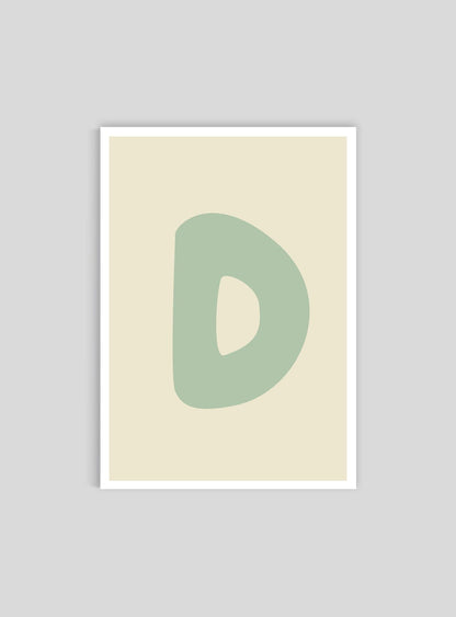 Bokstaven D - Mini print A5 - Kunskapstavlan