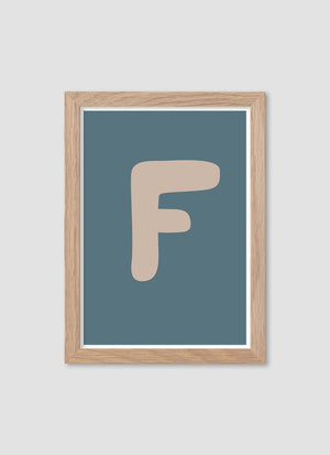 Bokstaven F - Mini print A5 - Kunskapstavlan