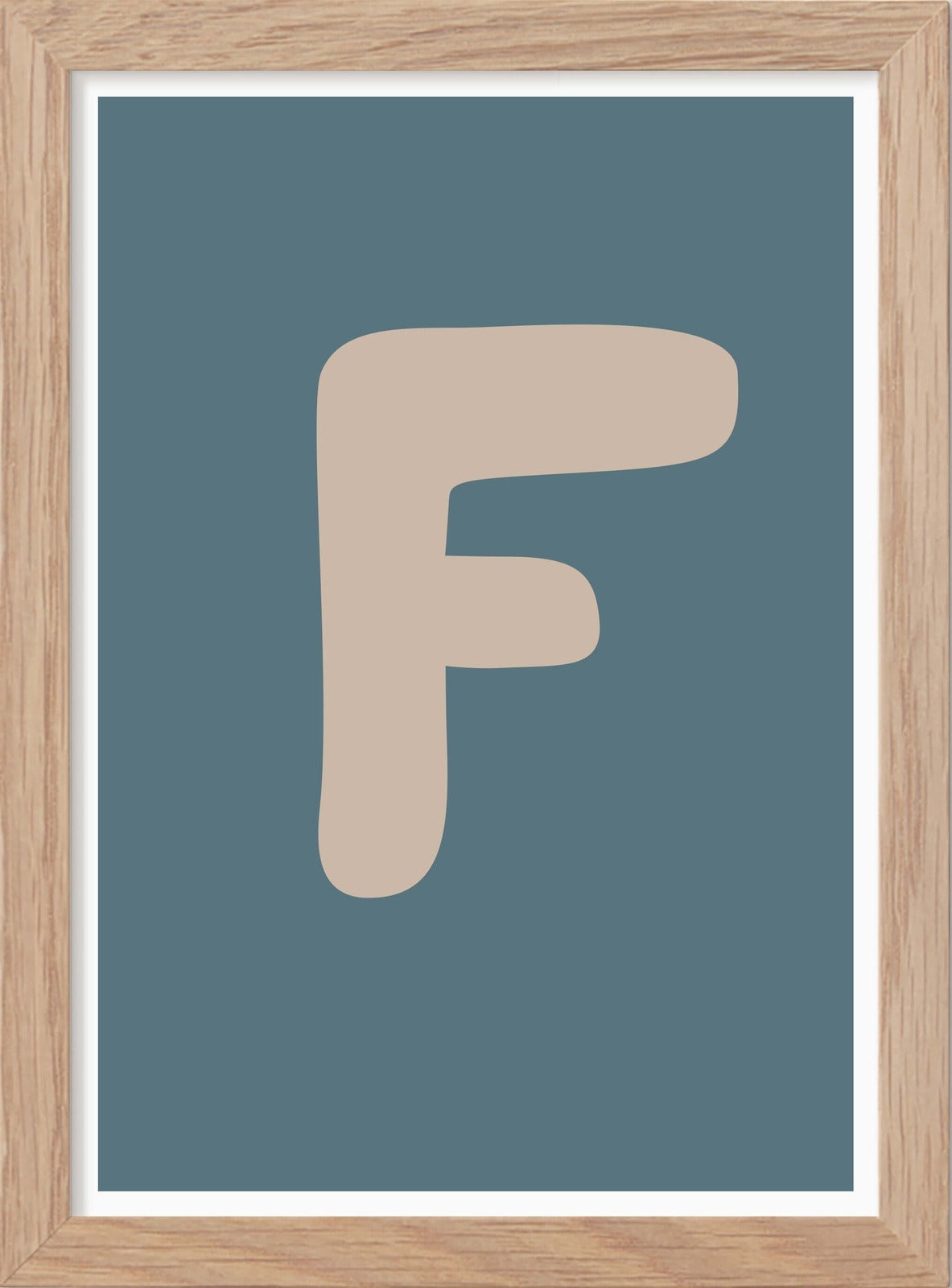 Bokstaven F - Mini print A5 - Kunskapstavlan
