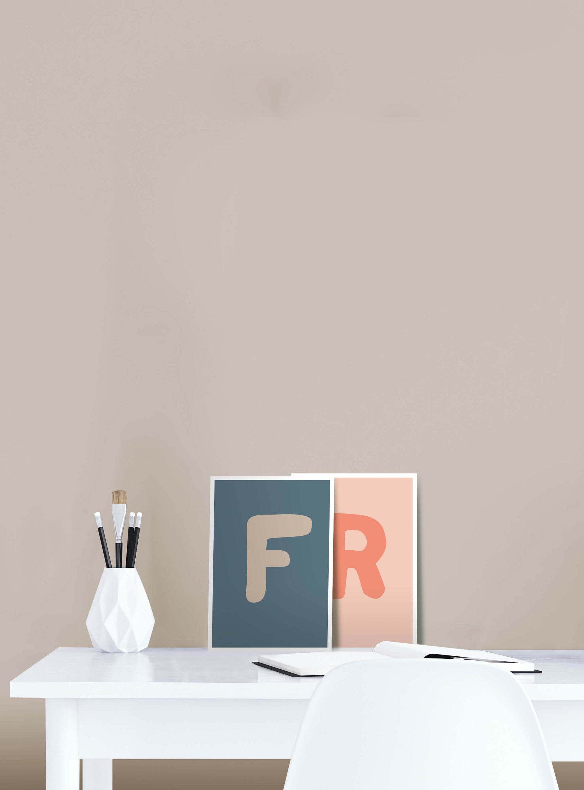 Bokstaven F - Mini print A5 - Kunskapstavlan