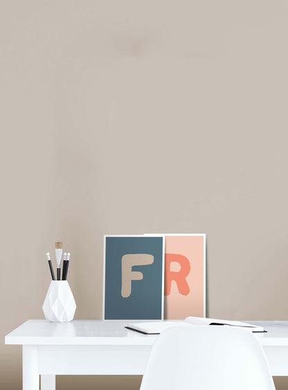 Bokstaven F - Mini print A5 - Kunskapstavlan