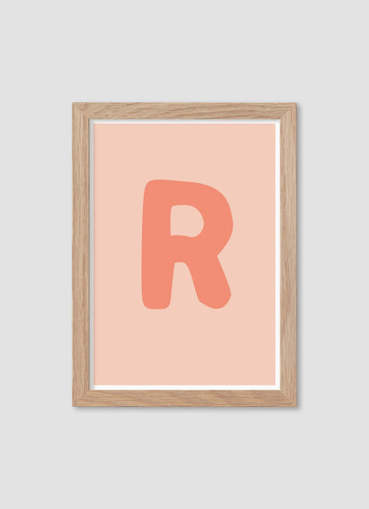 Bokstaven R - Mini print A5 - Kunskapstavlan
