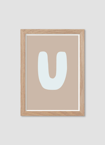 Bokstaven U - Mini print A5 - Kunskapstavlan