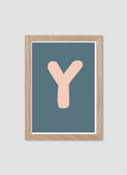 Bokstaven Y - Mini print A5 - Kunskapstavlan