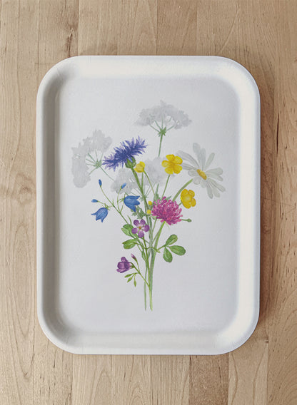 Bricka Sju sorters blommor