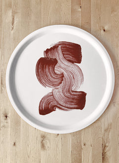 Bricka Swedish Red - Rund